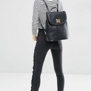 ASOS Faux Leather Backpack